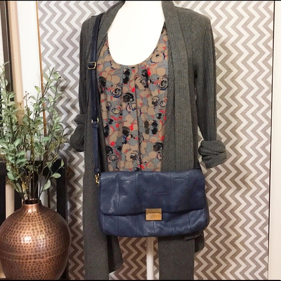 J Crew Leather Crossbody Bag - Picture 1 of 8